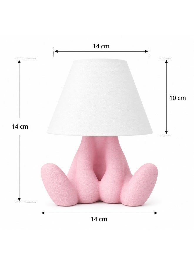 مصباح ديكور ليلي NAYATOPIA Loopy Shy مطبوع ثلاثي الأبعاد USB RGB مقاس 14 سم - أصفر - Image 3