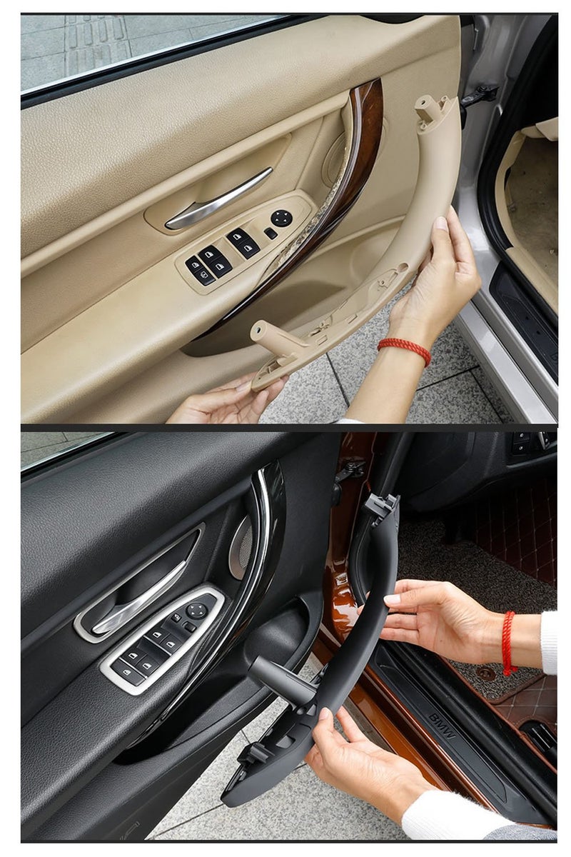 Jaronx for BMW 3 Series 4 Series Door Handles, Inner Door Support Trim Pull Strap Cover Driver Side Left Front Handle Armrest Bracket (Fits:BMW 320,328,330,335,M3 2012-2018 and 428, 435,M4 2014-2017) - Image 3