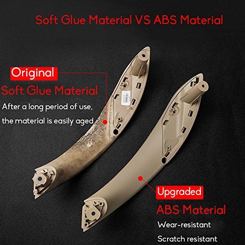 Jaronx for BMW 3 Series 4 Series Door Handles, Inner Door Support Trim Pull Strap Cover Driver Side Left Front Handle Armrest Bracket (Fits:BMW 320,328,330,335,M3 2012-2018 and 428, 435,M4 2014-2017) - Image 5