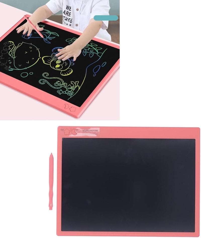 Electronic Writing Tablet, Colorful LCD Drawing Pad for Kids, Vibrant Display with Pen, One - Click Erase, Rechargeable Electronic Board for Boys Girls Learning and (Pink) - Image 4