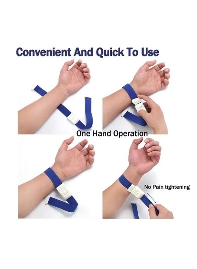 YJ 5 Pcs Adjustable Clasp Tourniquet Bandage, Medical Emergency First Aid Quick Release Elastic Strap Buckle Band, Emergency Tourniquet Buckle Multicolour - Image 2