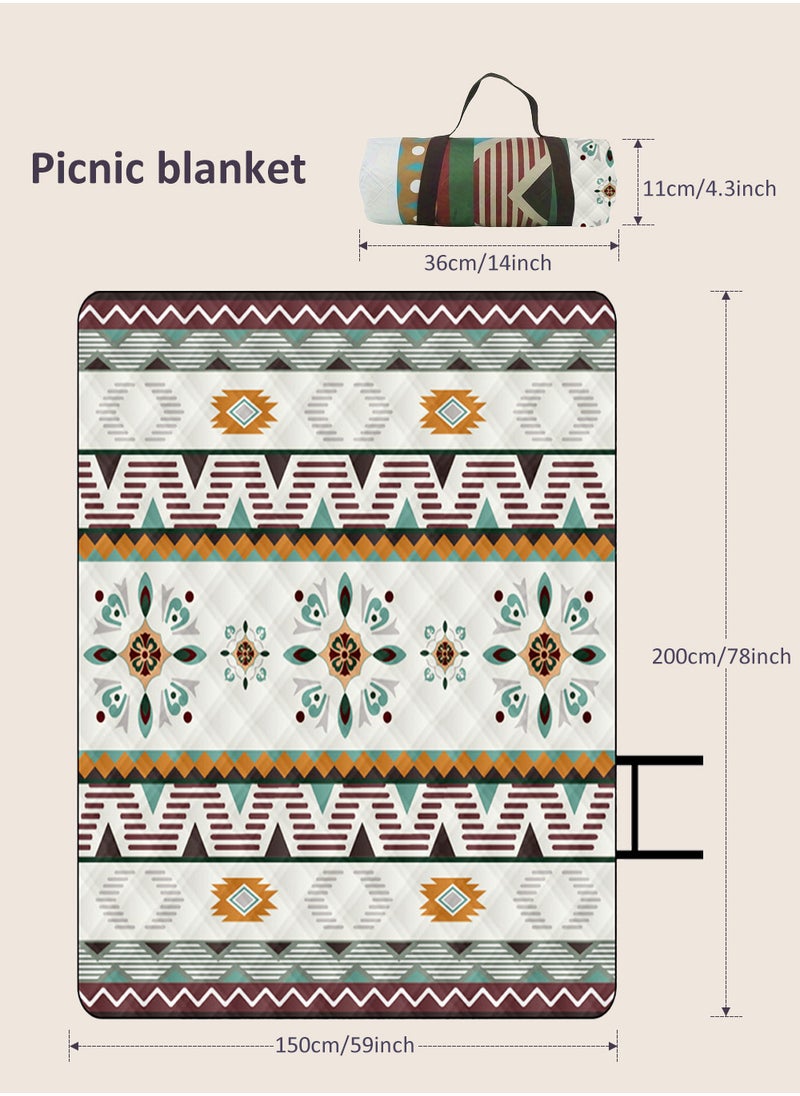 EzzySo Outdoor Camping Picnic Blanket, Portable Beach Mat, Camping Mat, Beach Mat For Camping, Beach, BBQ Picnic, Hiking, Travel  - Image 3
