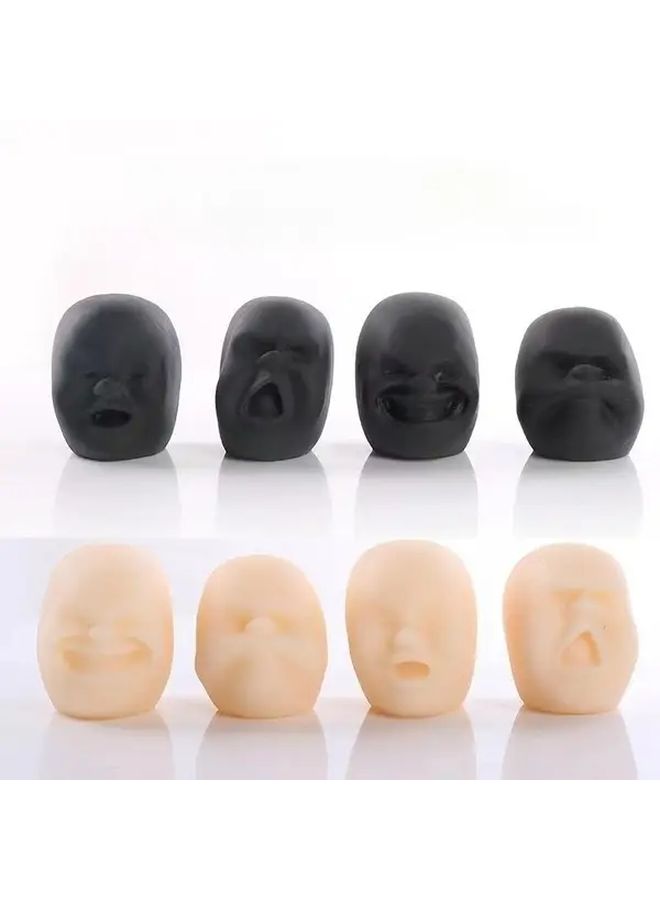 White Joy Anger Sorrow Happiness Emotion Face Squeeze Sensory Toy - Image 1