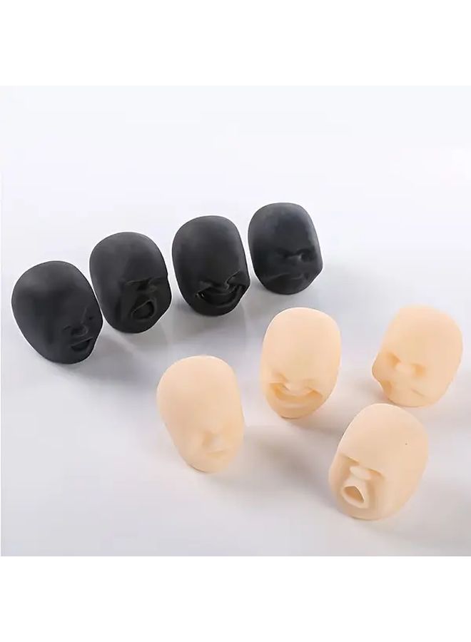 White Joy Anger Sorrow Happiness Emotion Face Squeeze Sensory Toy - Image 3