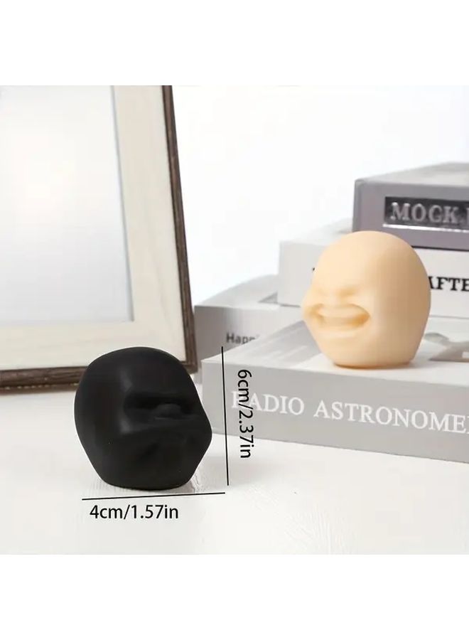 White Joy Anger Sorrow Happiness Emotion Face Squeeze Sensory Toy - Image 2