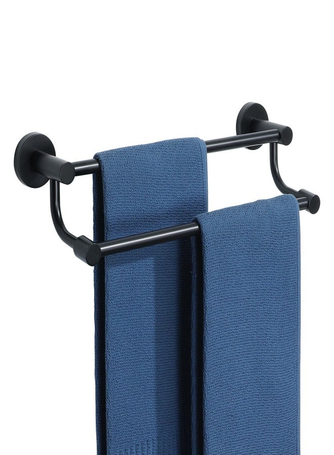 Alise Double Towel Bars,16 Inch Towel Rack for Bathroom, Wall Mount Towel Holder, Quick Drying Towel Hanger SUS304 Stainless Steel Towel Rail, Matte Black, GOY4400-B - Image 1