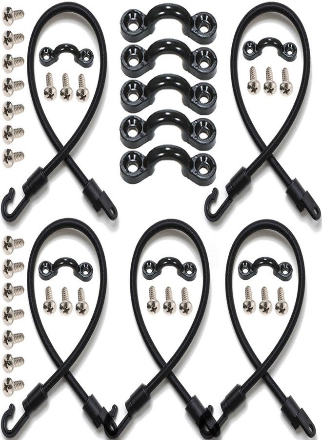 Borogo 5Pieces Rod Tamer Strap Holder Deck Mount Connector Mount Rod Strap Rod With 10Pcs Kayak Pad Eye for Boat Kayak Fishing - Image 3