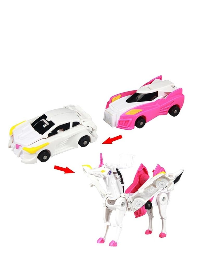 Transforming Action Figure Robot Vehicle Car Toy For Kids Automatically Plastic Automatic Deformation Funny As A Gift  - Image 1