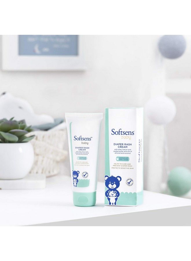 Softsens كريم طفح الحفاضات الطبيعي للأطفال مدعوم بعصير الألوة فيرا وزبدة الشيا 50 جرام (عبوة من 2) - Image 3