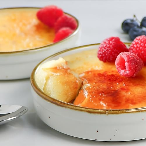 ONEMORE Ramekins 4 oz - Oven Safe Shallow Ramekins for Creme Brulee - Set of 6 - Image 3