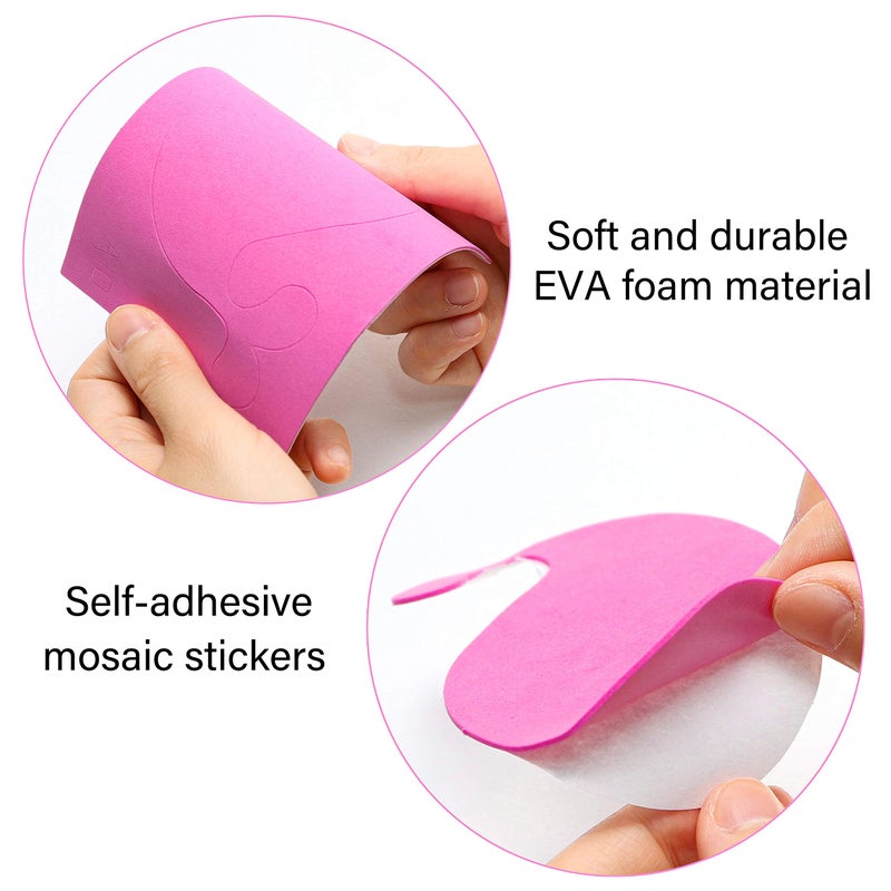 MALLMALL6 20Pcs Mosaic Sticker Art Kits for Kids Toddler Unisex - Image 2