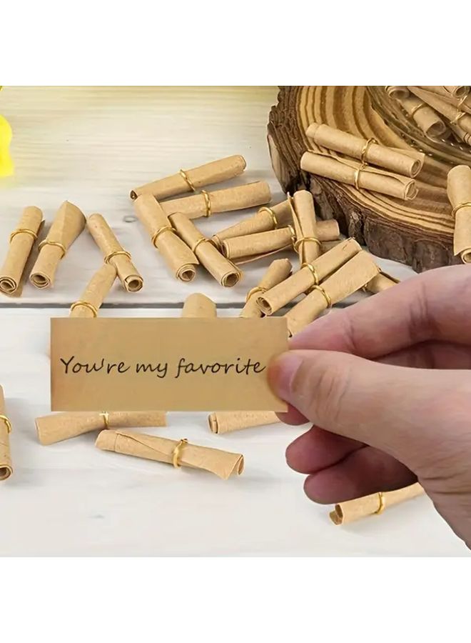 Vintage Retro Style Mini Scroll Paper with Metal Caps 300 Pack DIY Writable for Invitations Party Favors - Image 4