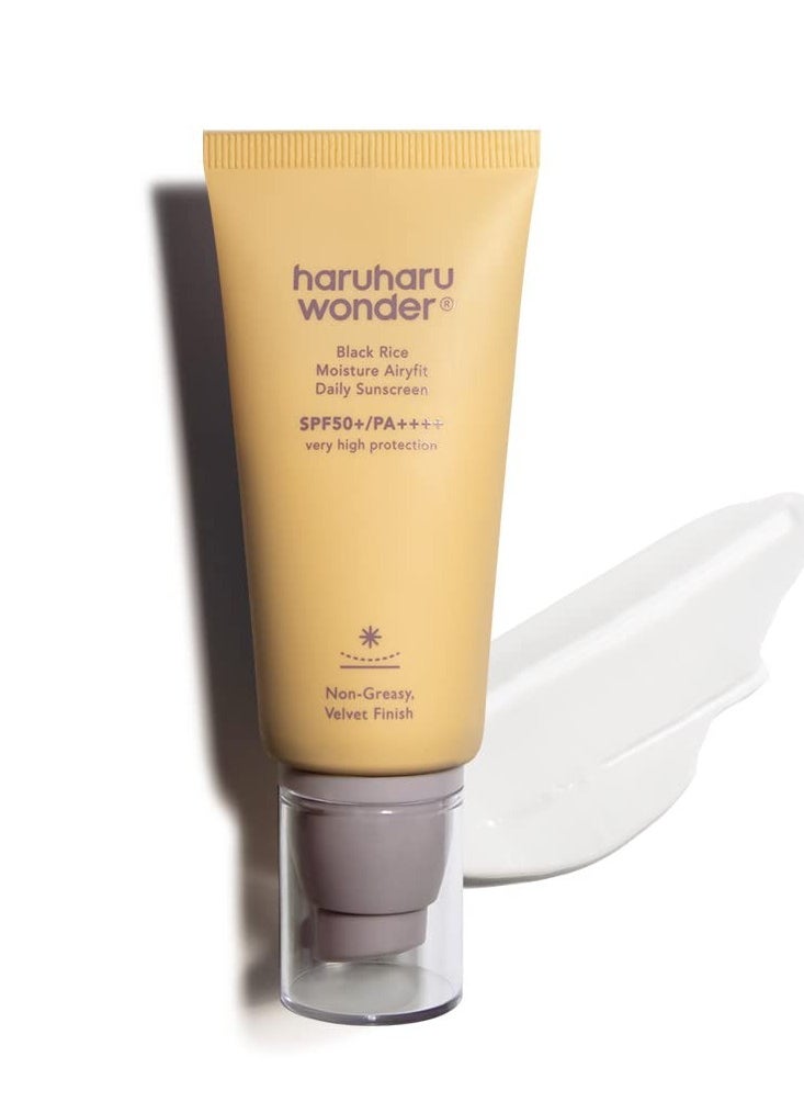 haruharu Wonder - Haruharu WONDER Black Rice Moisture Airyfit Daily Sunscreen SPF50+ PA++++ 50ml - Image 1