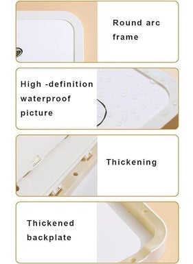 HIKI ZIKI HIKI ZIKI Bathroom Storage Shelf Wall Mounted RackPainted Waterproof Folding Shelf Toilet Storage Cabinet Home Storage Organisation Bathroom Bedroom Accessories Foldable WallMounted Cabinet  - Image 4