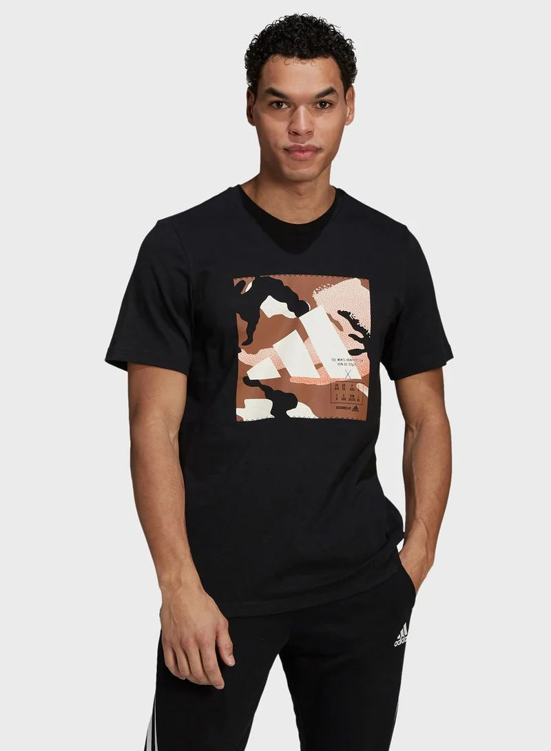 Adidas Badge Of Sports Camo T-Shirt