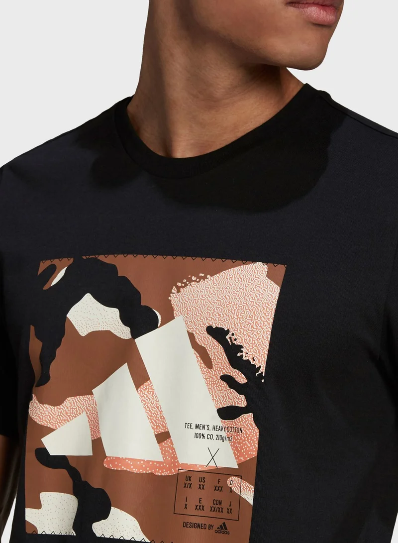 Adidas Badge Of Sports Camo T-Shirt