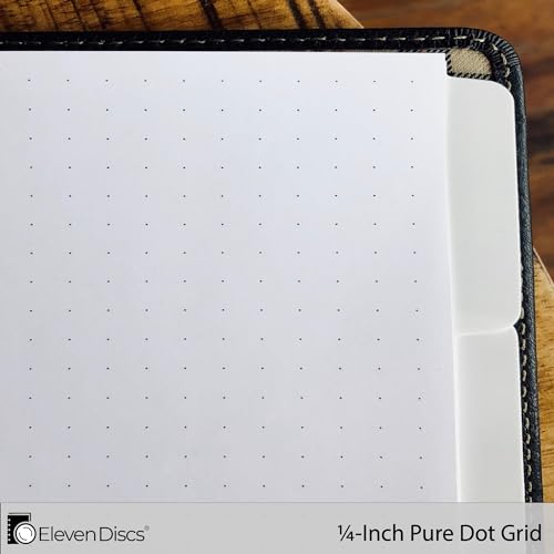 Eleven Discs Discbound Paper, Letter Size Pure Dot Grid Sheets - Premium 120gsm Heavyweight Notebook & Planner Refills - 11 Discs, 8.5 x 11 in - Punched for Circa, Arc, TUL (40 Sheets) - Image 3