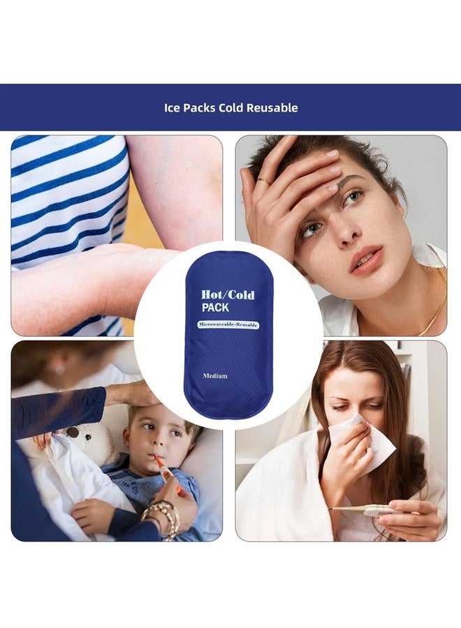 بيوينتي كمادات ساخنة وباردة، كمادات ساخنة وباردة قابلة لإعادة الاستخدام، لفائف جل قابلة لإعادة الاستخدام، عبوات العناية بالبشرة لمحبي الرياضة في الهواء الطلق ومعدات التخييم للكاحلين والبطن والكتف، حقيبة كمادات ساخنة مانعة للتسرب قابلة لإعادة الاستخدام للجسم - Image 4