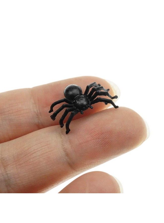 Bilipala Realistic Small Plastic Spider Toys Of Black And Glow In The Dark For Scary Prank Props Halloween Decor Supplies 100 Counts - Image 3