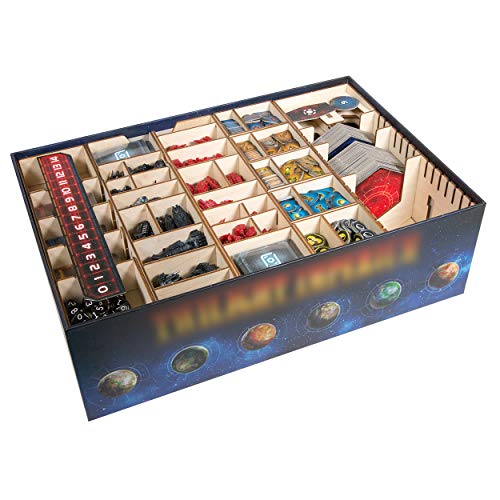 The Broken Token Imperious Twilight Box Game Organizer Compatible with Twilight Imperium - Wooden Game Organizing Box with Multiple Trays - Image 2