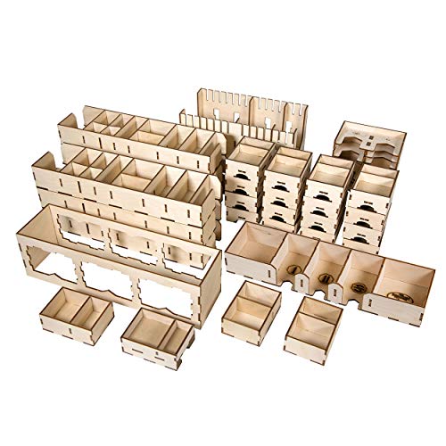 The Broken Token Imperious Twilight Box Game Organizer Compatible with Twilight Imperium - Wooden Game Organizing Box with Multiple Trays - Image 5