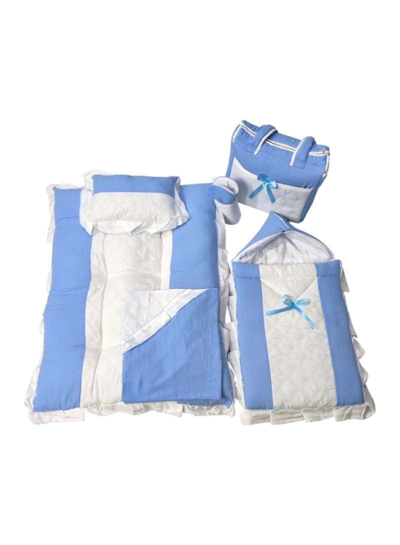 BABYCARA 6-Piece Set of Bed Sheet Baby House Diaper Bag Nursing Home  - Image 2