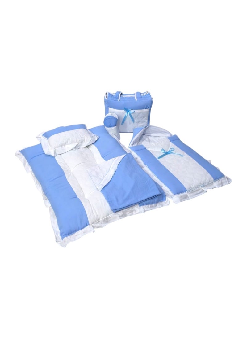 BABYCARA 6-Piece Set of Bed Sheet Baby House Diaper Bag Nursing Home  - Image 3