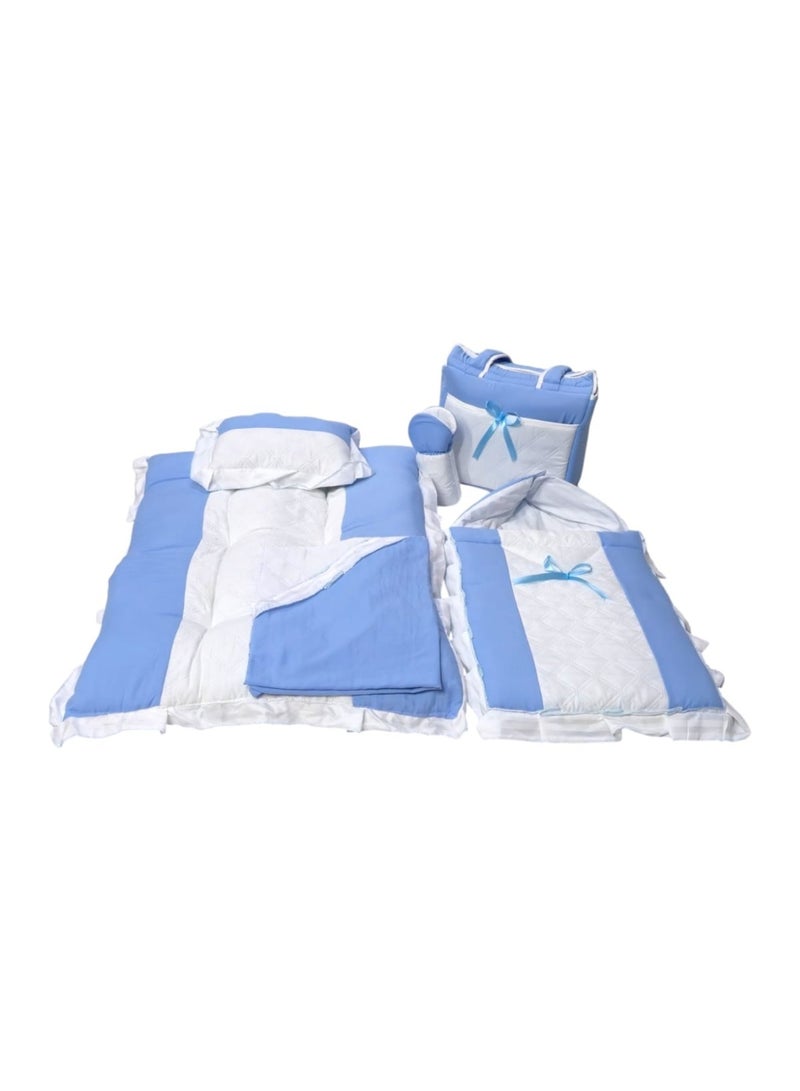 BABYCARA 6-Piece Set of Bed Sheet Baby House Diaper Bag Nursing Home  - Image 4
