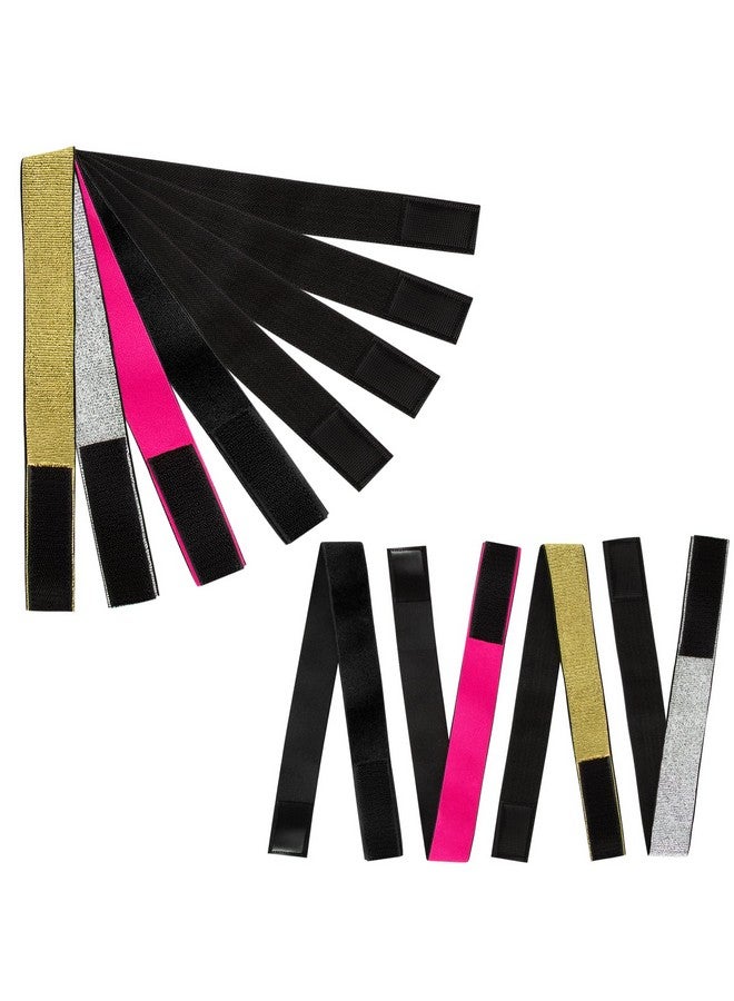 ONLYFU 8Pcs Elastic Bands For Wig Adjustable Lace Front Wig Edge Melting Bands For Women No Slip Magic Buckle Melting Multicolor - Image 1