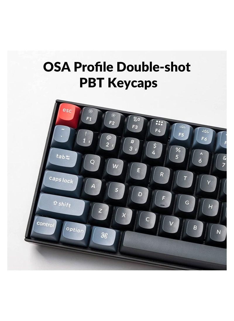 Keychron - K2 Pro QMK/VIA Wireless Mechanical Keyboard, Custom Programmable Macro Wired Keyboard with Hot-Swappable K Pro Brown Switch White LED Backlight PBT Keycaps for Mac Windows Linux - Image 1