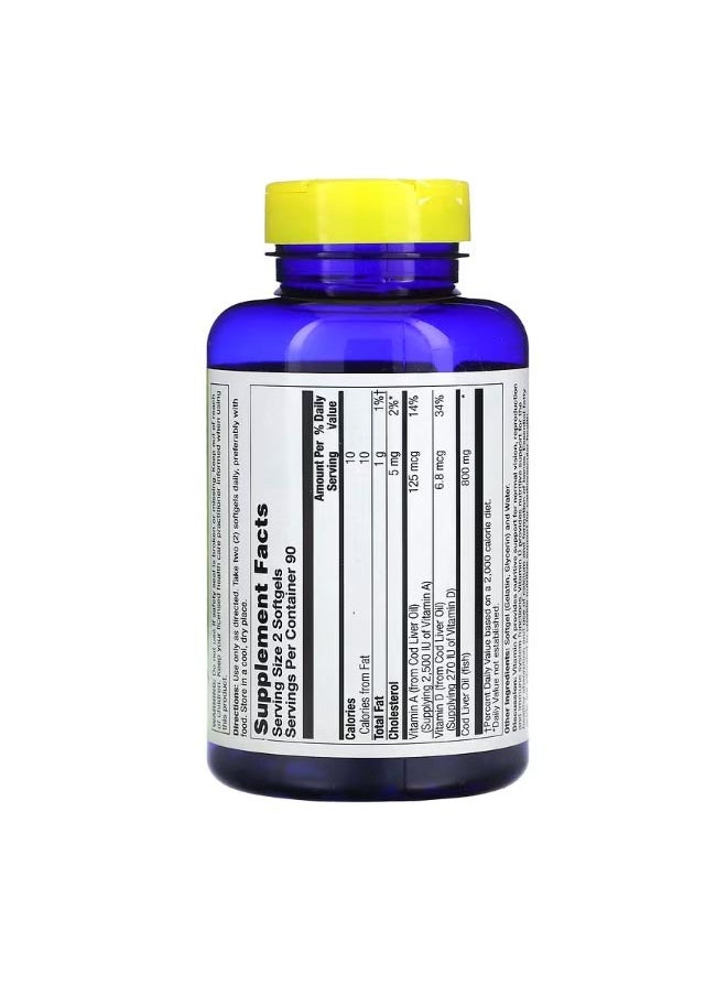 Nature's Life Cod Liver Oil 180 Softgels  - Image 2