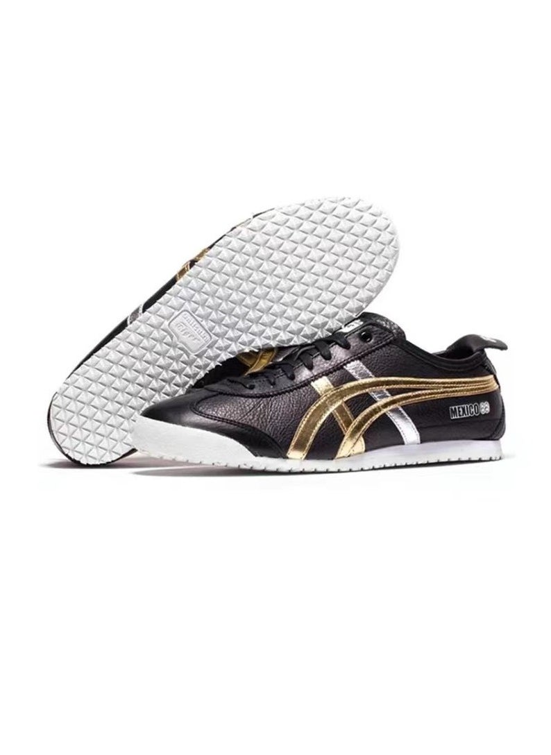 Onitsuka Tiger - Mexico 66 Colorblock Sneakers Black/Gold/Silver - Image 1
