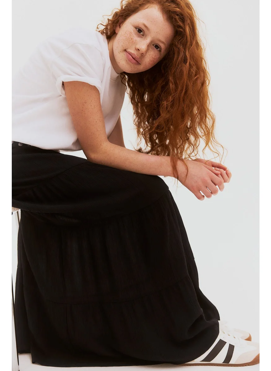 اتش اند ام Smocked Tiered Skirt