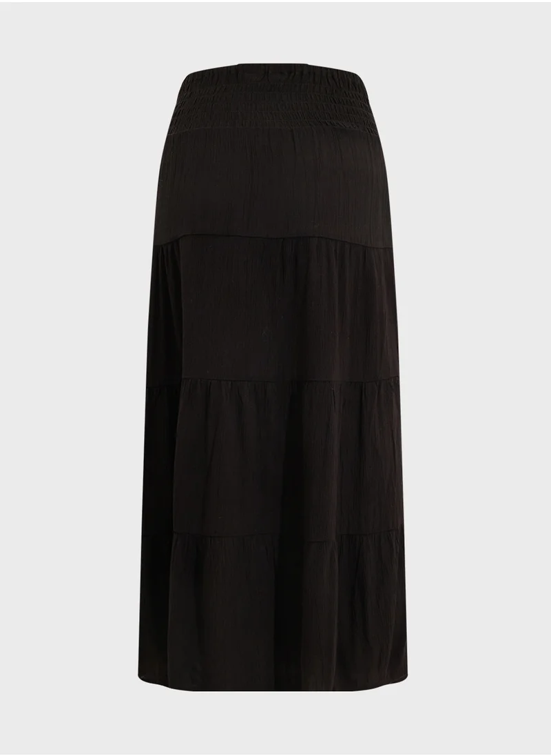 اتش اند ام Smocked Tiered Skirt