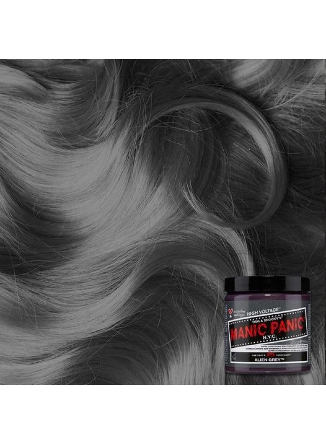 Manic Panic لون شعر دائم شبه كلاسيكي رمادي أجنبي - صبغة شعر رمادي متوسط بارد للنساء والرجال تدوم 4-6 أسابيع - نباتي، خالي من الأمونيا والقسوة - إنشاء ومزج درجات مخصصة (4 أونصات) - Image 4