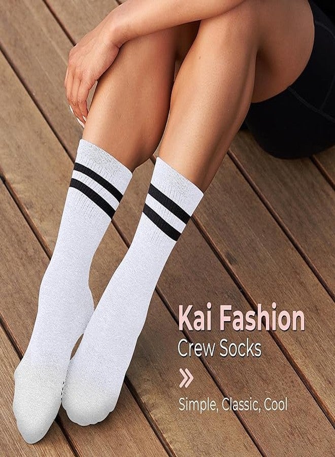 تافي جوارب TAVI NOIR Kai Fashion Crew Grip، مقاس صغير، لون أبيض - Image 3