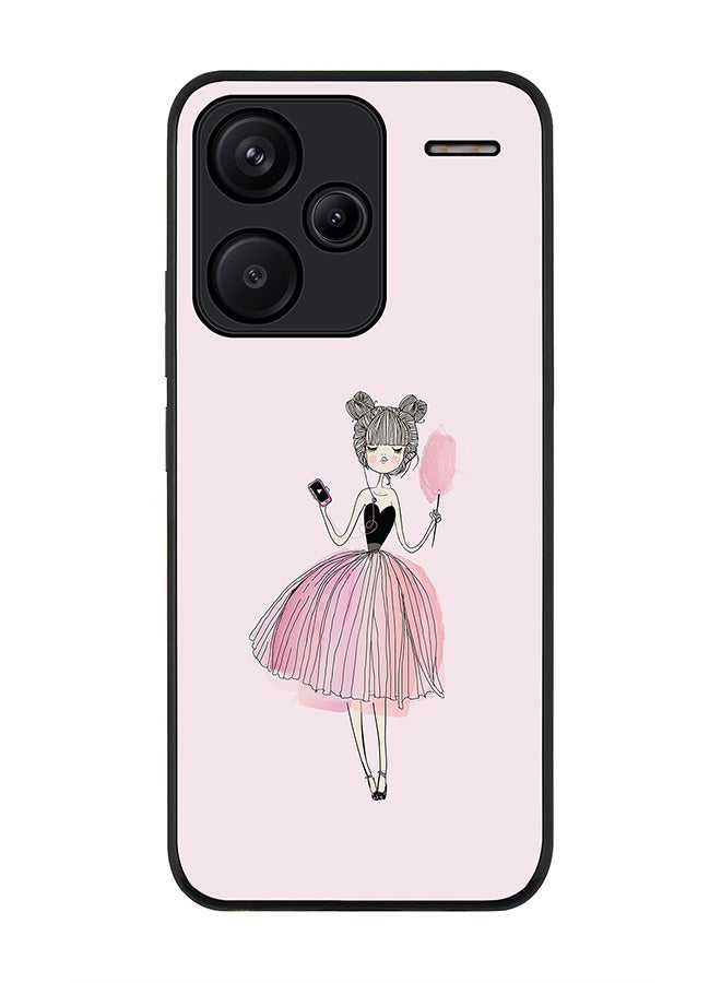 Stylizedd Rugged Black Edge Case for Xiaomi Redmi Note 13 Pro Plus, Slim fit Flexible Anti Drop Thin Cover-  Lost in Music - Image 1