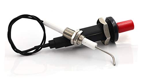 METER STAR Gas Grill/Range/Heater/Grill Igniters,Push Button Piezo Igniter with Threaded Universal Ceramic Electrode Ignition Spark Plug Wire Long 11.8” Electronic Device Set of 2 - Image 3