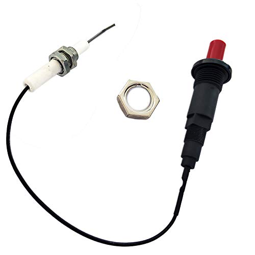 METER STAR Gas Grill/Range/Heater/Grill Igniters,Push Button Piezo Igniter with Threaded Universal Ceramic Electrode Ignition Spark Plug Wire Long 11.8” Electronic Device Set of 2 - Image 4