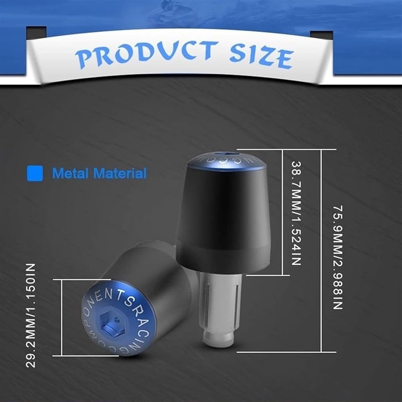 Orange CNC Aluminum Handlebar Grip End Plugs For Suzuki B King ABS 2008 2012 - Image 3