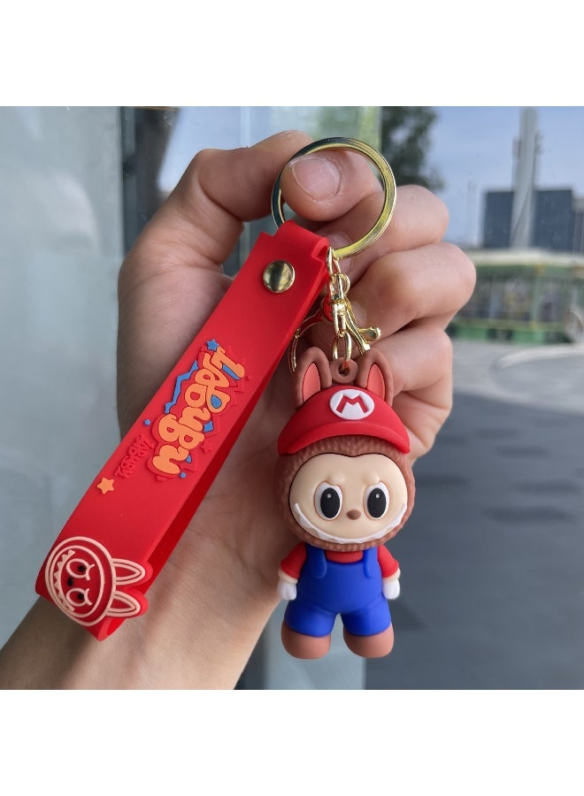 NIBEMINENT LABUBU Keychains, Cute Figurines, Student Schoolbag Pendants And Gifts 