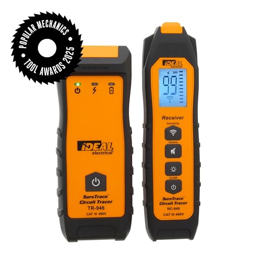 Ideal Industries Ideal Electrical SureTrace Digital Circuit Tracer (61-946) 0-480 Volts AC/DC with Backlit Display — Find Breakers, Fuses, Wires, Dead Shorts, and Splice Errors - Image 1
