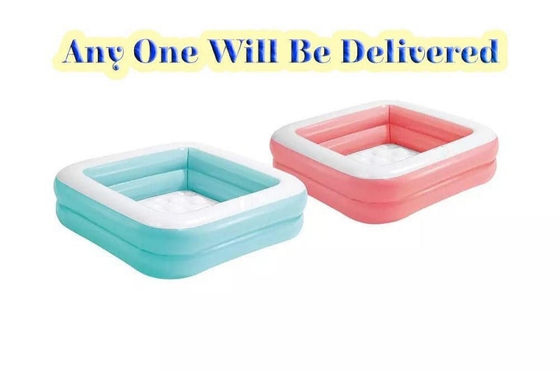 LONGMIRE Sunset Glow Swimming Pool for Kids | Inflatable Round Colourful Ring Baby Pool Portable Baby Bath tub | 0-5 Years | Indoor & Outdoor (Multi Color) (3 FT SEQUARE) - Image 3