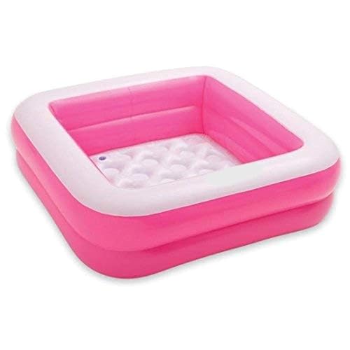 LONGMIRE Sunset Glow Swimming Pool for Kids | Inflatable Round Colourful Ring Baby Pool Portable Baby Bath tub | 0-5 Years | Indoor & Outdoor (Multi Color) (3 FT SEQUARE) - Image 1