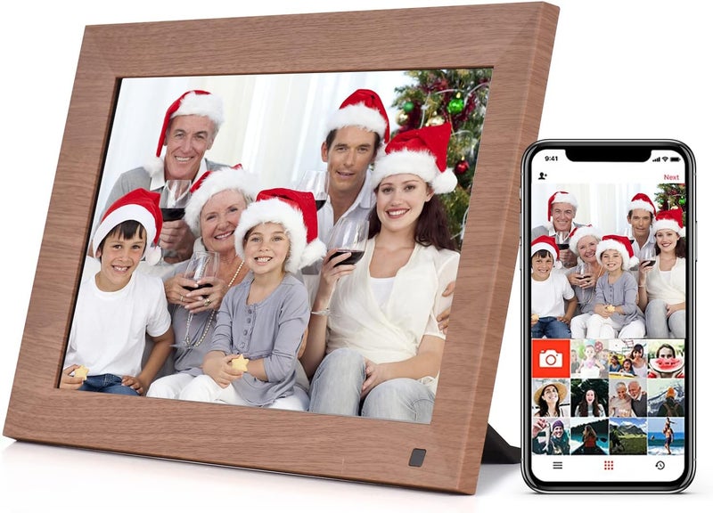 Eacam 10 Inch WiFi Digital Photo Frame Smart Digital Picture Frame Wall Mountable 1280 * 800 IPS Touchscreen 16GB Storage Auto Rotation Motion Sensor Share Photos via APP with Backside Stand - Image 1