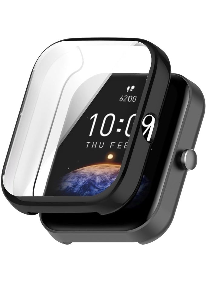 غطاء ناعم متوافق مع ساعة امازفيت بيب 3/بيب 3 برو من البولي يوريثين المقاوم للحرارة، أسود - Image 3