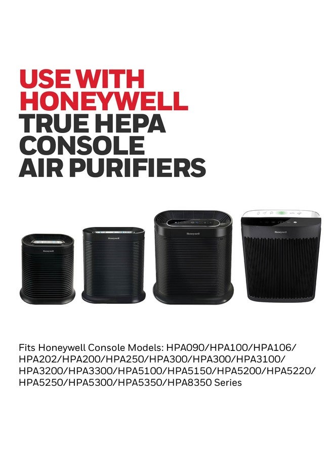 Honeywell Honeywell HEPA Air Purifier Filter R, 1-Pack for HPA 100/200/300 and 5000 Series - Airborne Allergen Air Filter Targets Wildfire/Smoke, Pollen, Pet Dander, and Dust - Image 4