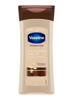 Vaseline Intensive Care Cocoa Radiant Vitalizing Body Oil With 100% Pure Cocoa Butter & Replenishing Oils 200 ml