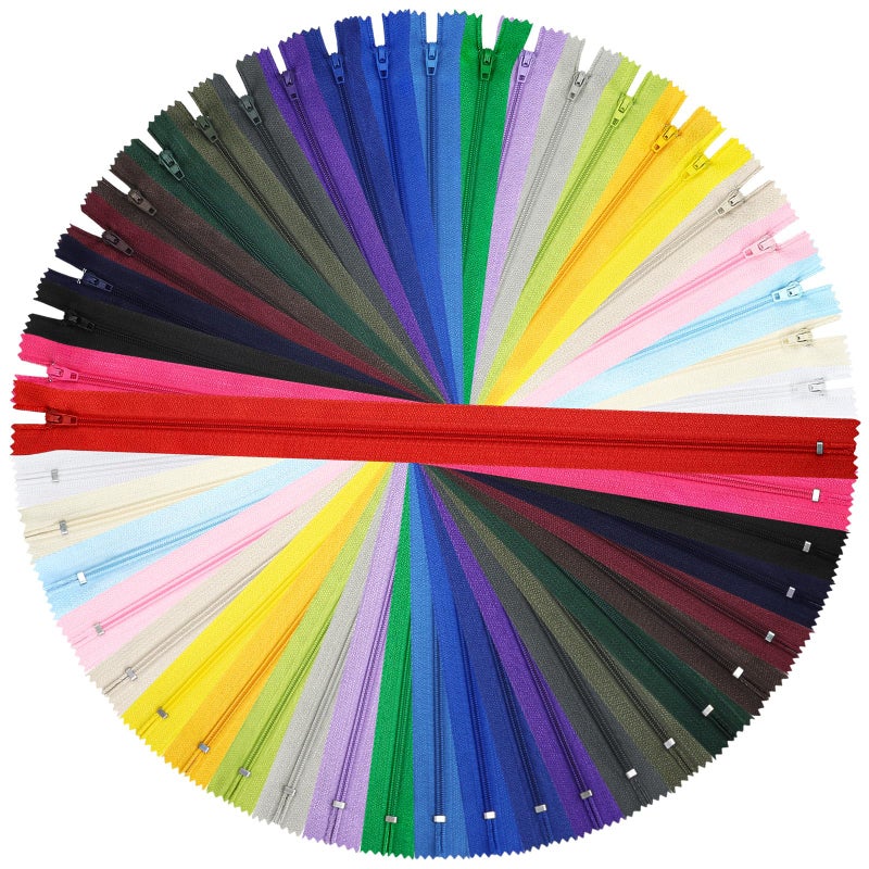 DOITEM Zipper DOITEM 24 pcs 30 inch Zippers for Sewing 75cm30 Inch Multicolor Nylon Coil Zippers for Sewing and Crafts 24 Colors - Image 3