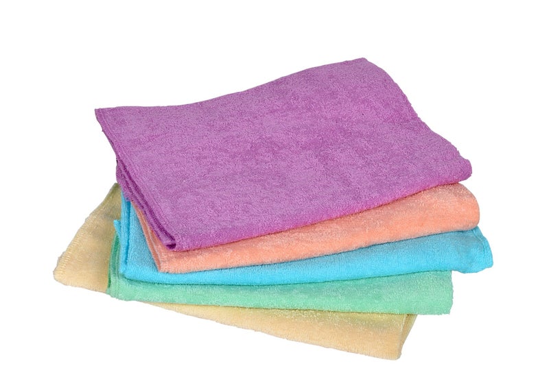 Sathiyas 100% Cotton Soft Face Towels - Pack of 5 - Image 2